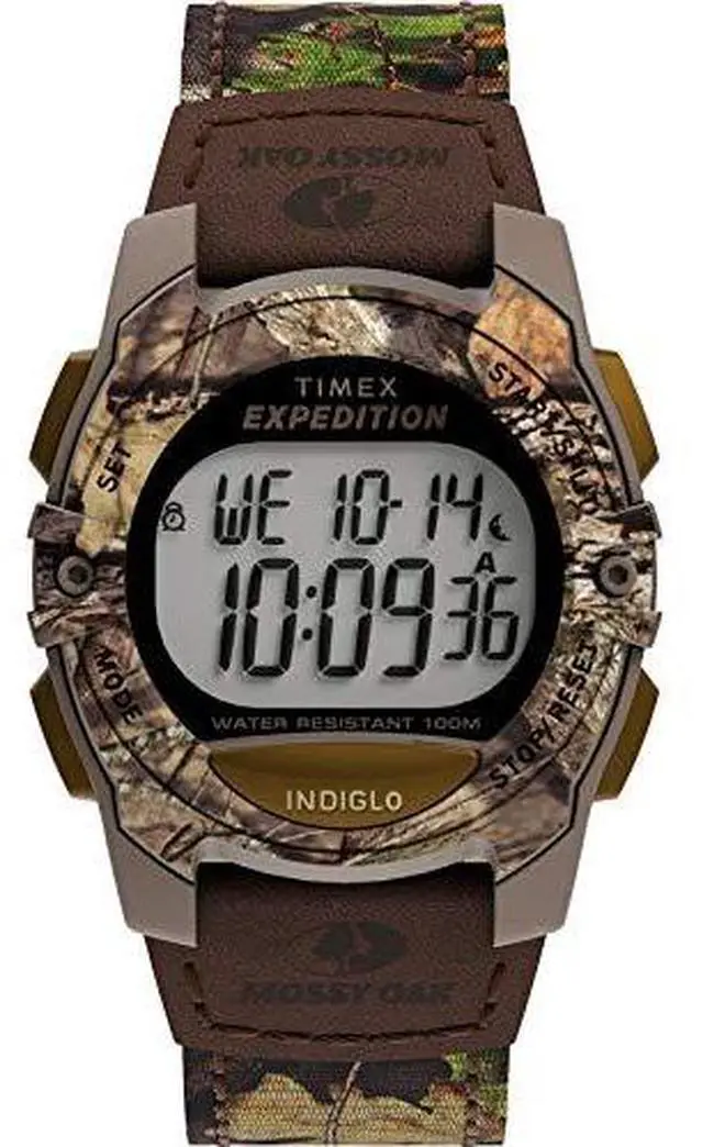 Alt view image 3 of 4 - Timex x Mossy Oak Unisex Expedition Digital cAT 33mm Watch - Break-Up country camo Fabric Strap