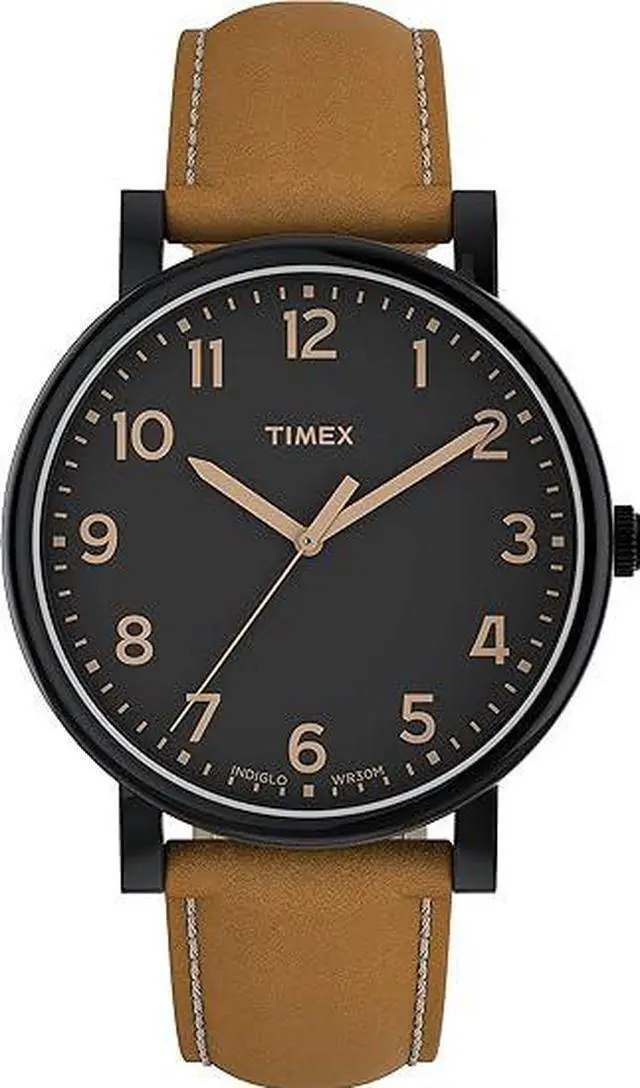 Alt view image 7 of 9 - Men's Timex Originals 20mm Leather Strap Watch T2N677