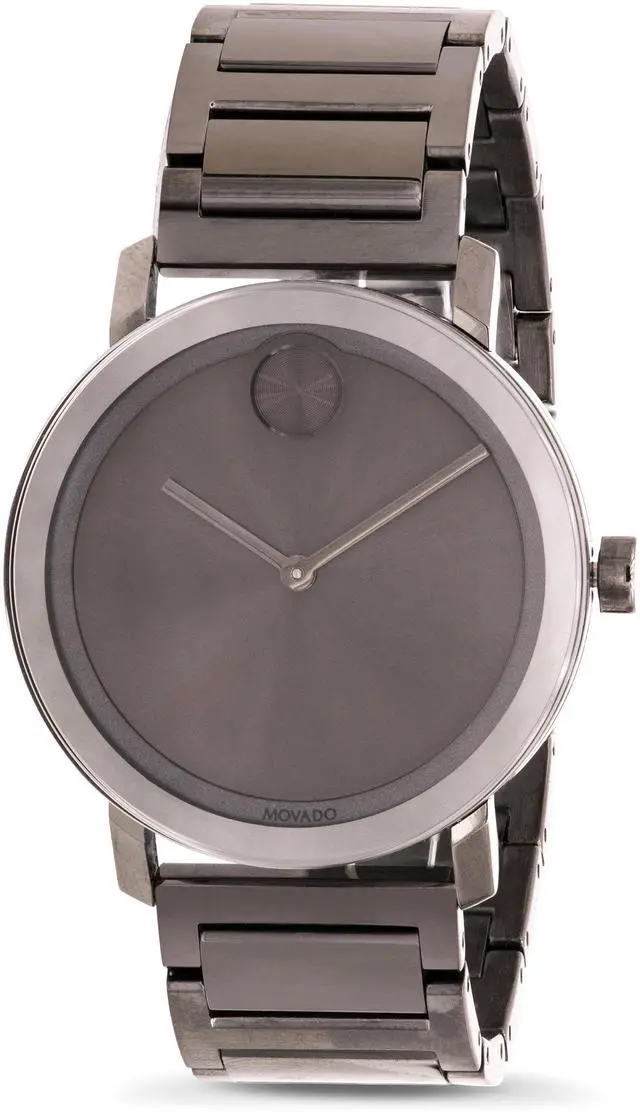 Alt view image 3 of 5 - Movado Bold Series Mens Gunmetal ION Plated Swiss Quartz Watch 3600509