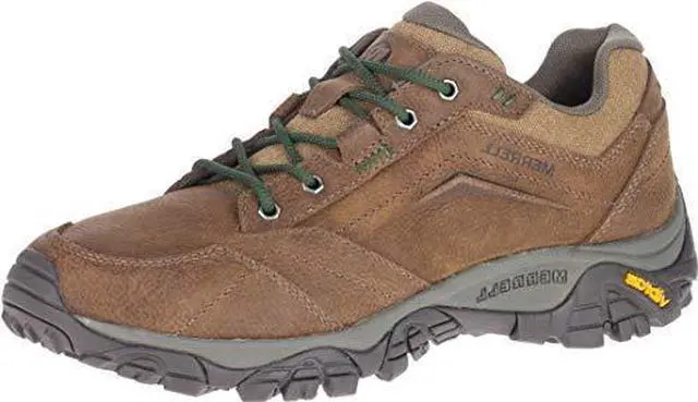 Alt view image 2 of 3 - Merrell Mens Moab Adventure Lace Hiking Shoes - Earth Green