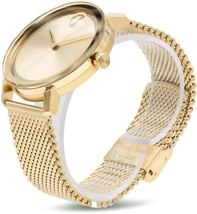 Alt view image 5 of 5 - Movado Bold Mens Gold Plated Stainless Steel Swiss Quartz Watch 3600560