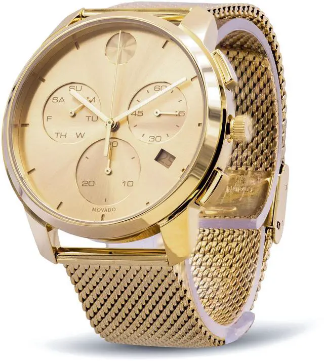 Alt view image 8 of 8 - Movado Bold Thin Chronograph Gold-Tone Mens Watch