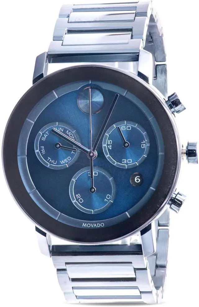 Alt view image 5 of 7 - Movado Men's Bold Blue Dial Watch - 3600683