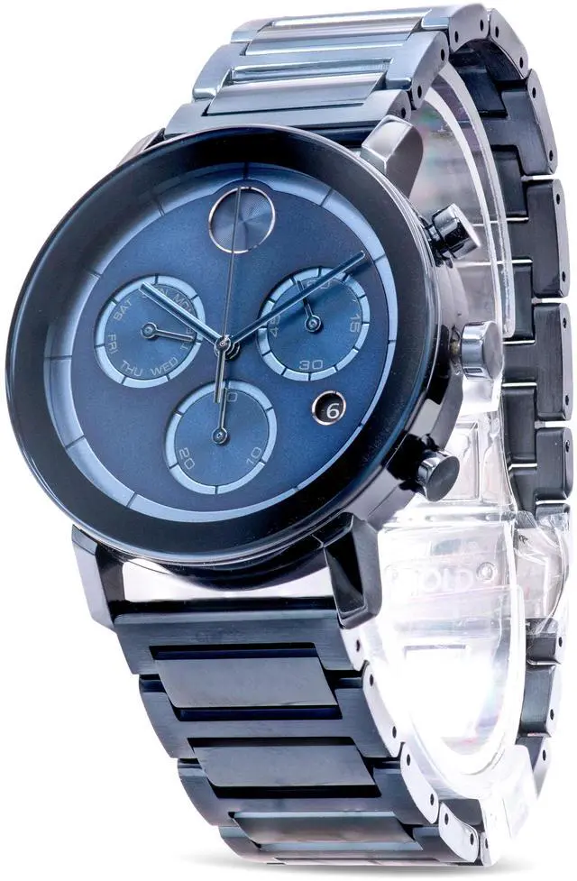 Alt view image 7 of 7 - Movado Men's Bold Blue Dial Watch - 3600683