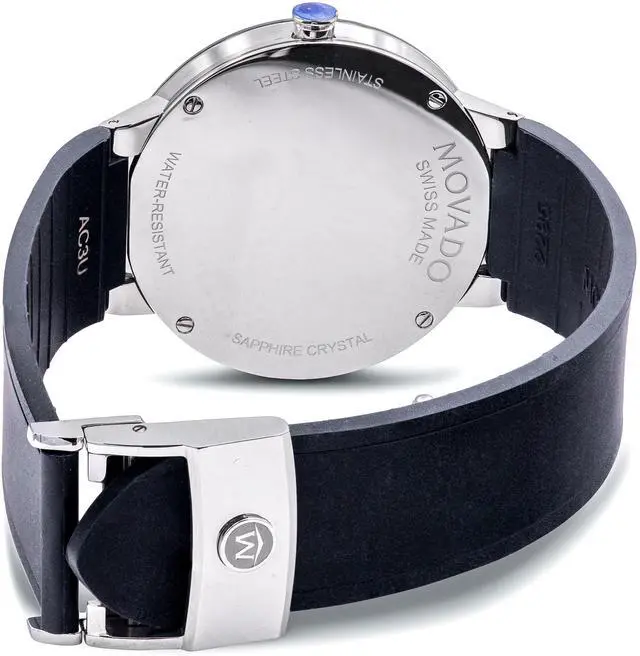 Alt view image 4 of 5 - Movado Men's Sapphire Black Dial Watch - 607406
