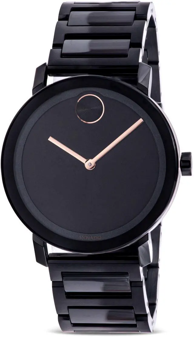 Alt view image 3 of 5 - Movado Bold Evolution Mens Black ION PVD Stainless Quartz Watch 3600752