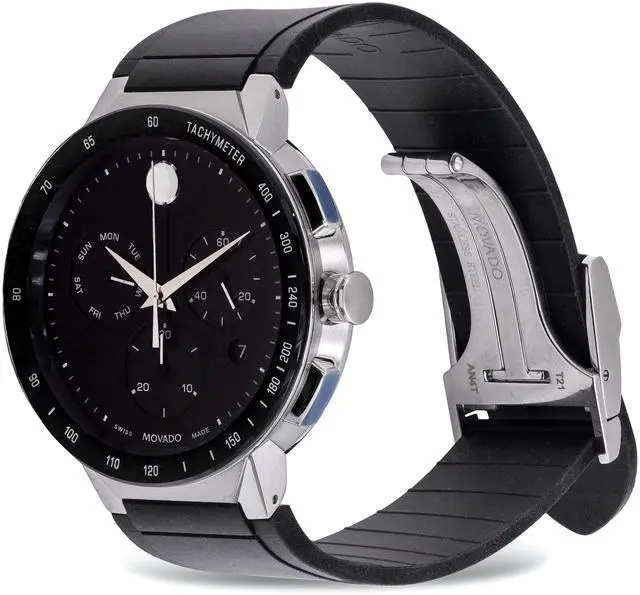 Main image of Movado Sapphire Chronograph Rubber Mens Watch