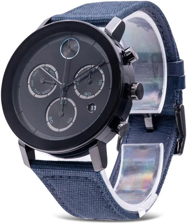 Alt view image 2 of 3 - Movado Bold Evolution Chronograph Canvas Mens Watch