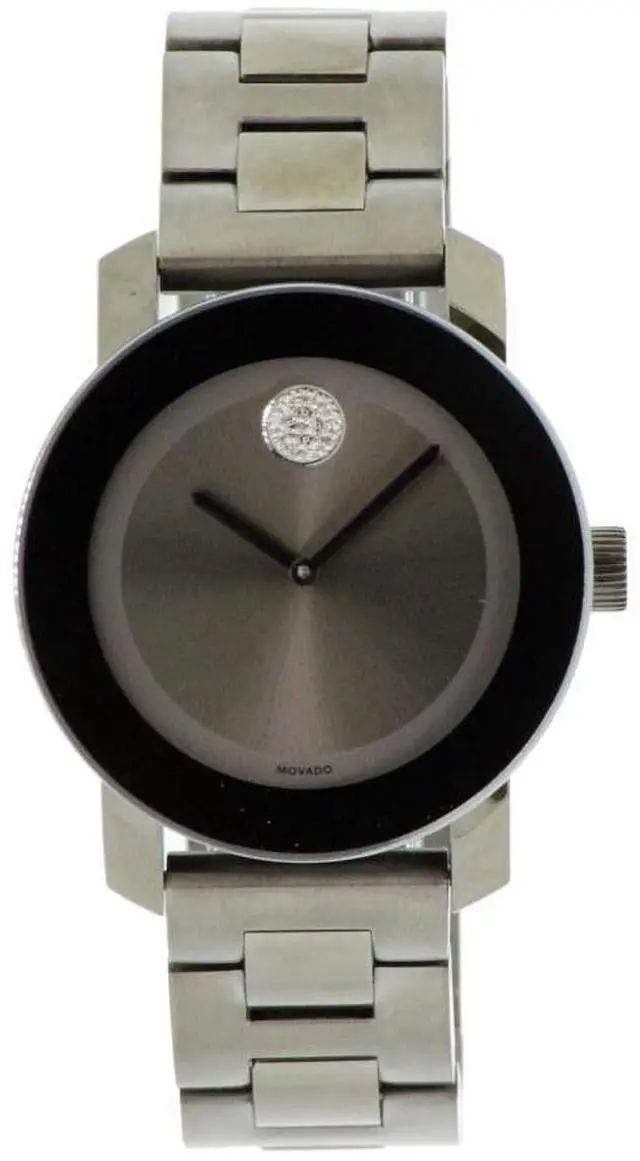 Alt view image 2 of 6 - Movado Bold Grey Metallic Grey ion-Plated Stainless Steel Mens Watch 3600103
