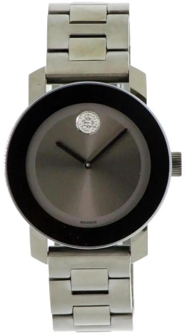 Alt view image 5 of 6 - Movado Bold Grey Metallic Grey ion-Plated Stainless Steel Mens Watch 3600103