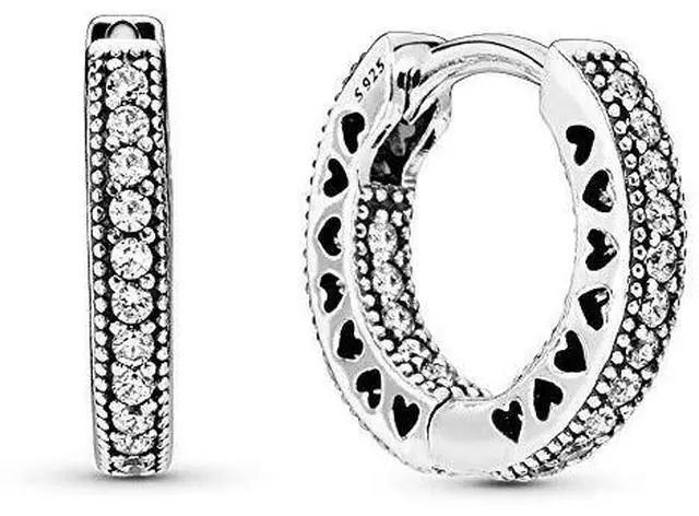 Alt view image 2 of 3 - PANDORA Hearts of PANDORA Hoop Earrings -