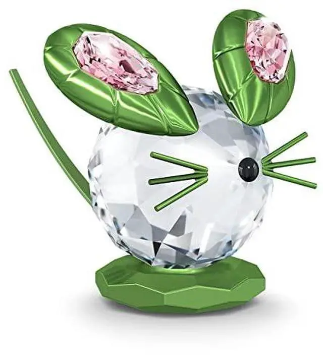 Alt view image 2 of 3 - Swarovski Mouse Dulcis Green Figurine - Large