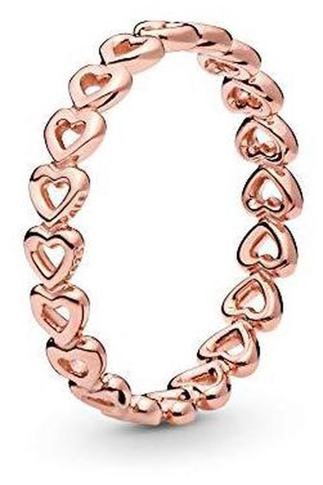 Alt view image 3 of 4 - pandora linked love ring, pandora rose 18017758 eu 8.5 us