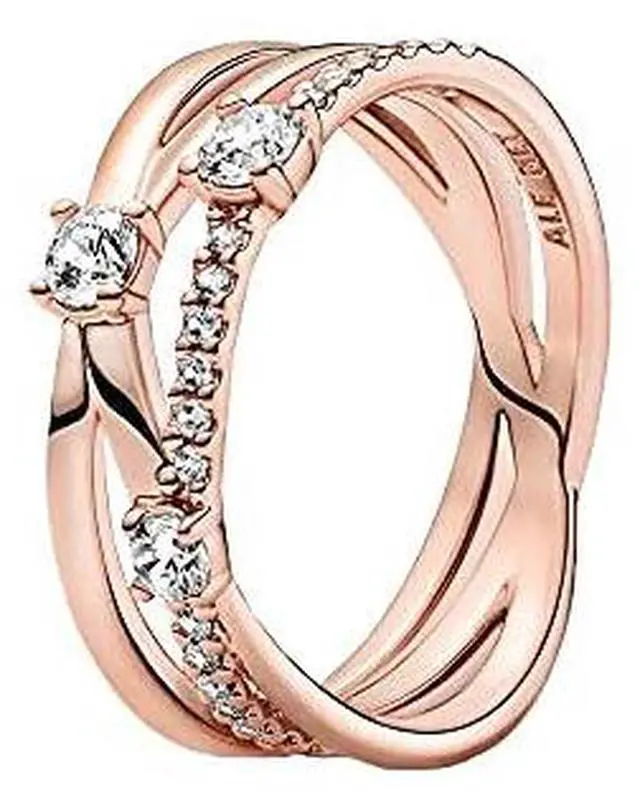 Alt view image 2 of 3 - Pandora Sparkling Triple Band Ring