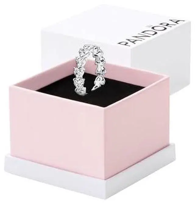 Main image of Pandora Row of Hearts Eternity Ring