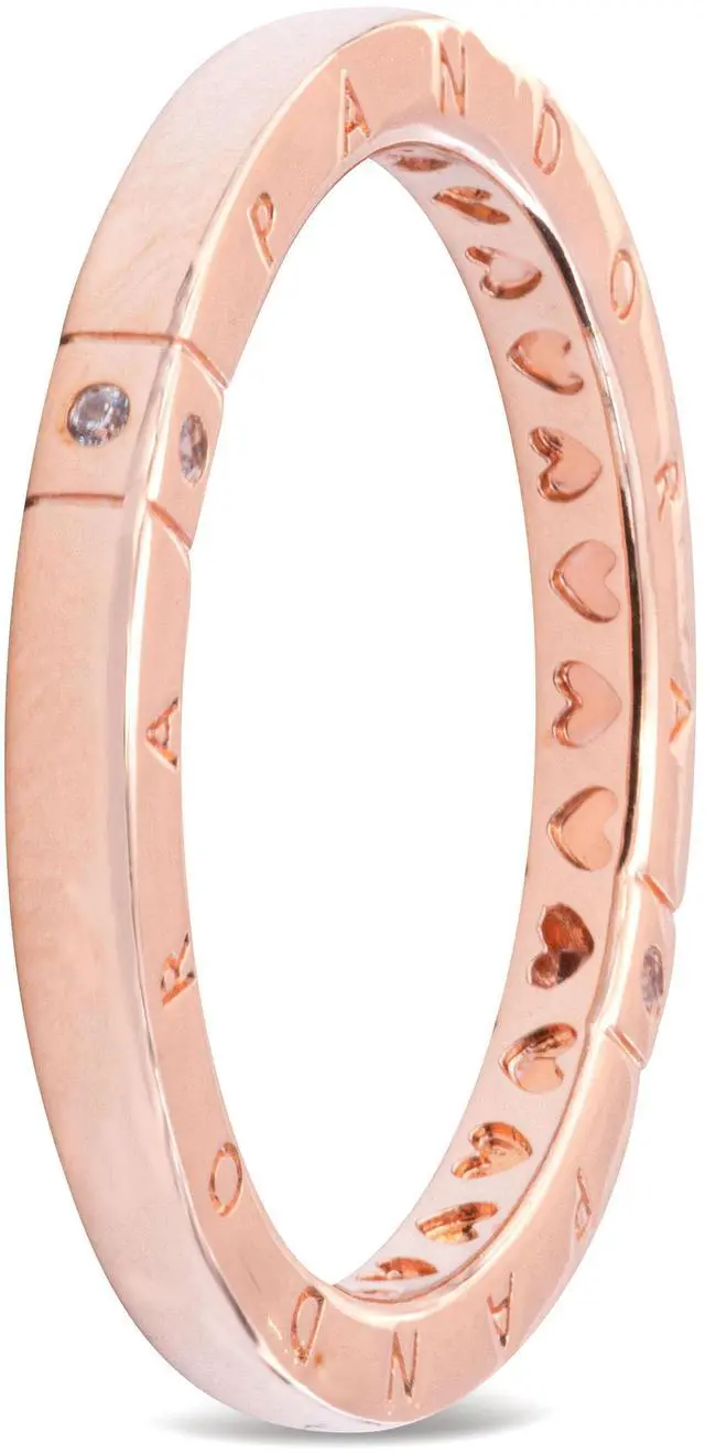 Main image of Pandora Rose Logo Hearts Ring