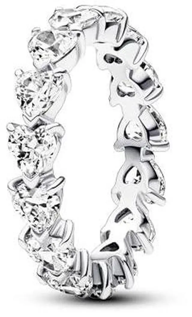 Alt view image 2 of 2 - Pandora Row of Hearts Eternity Ring