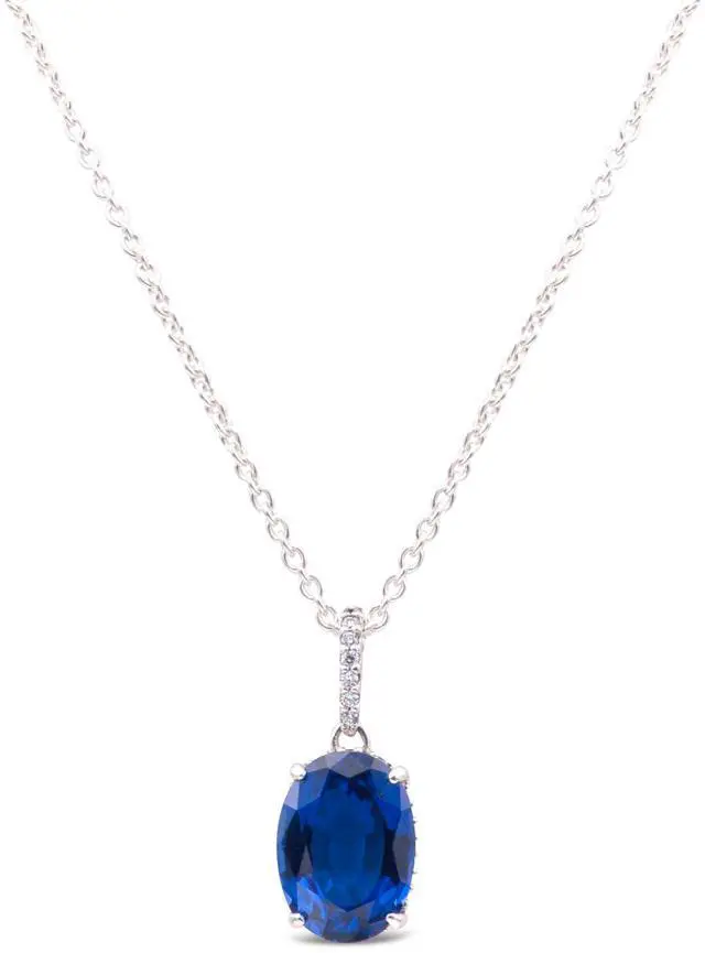 Alt view image 3 of 3 - Pandora Sparkling Statement Halo Pendant Necklace