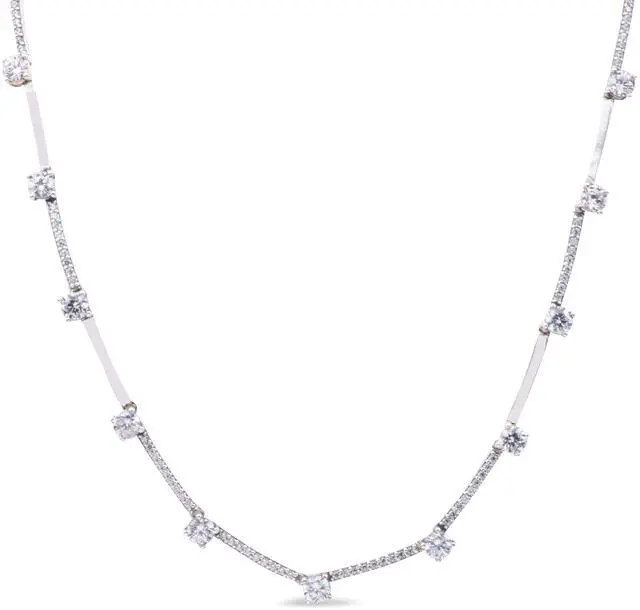 Main image of Pandora Sparkling Pave Collier Bars Necklace