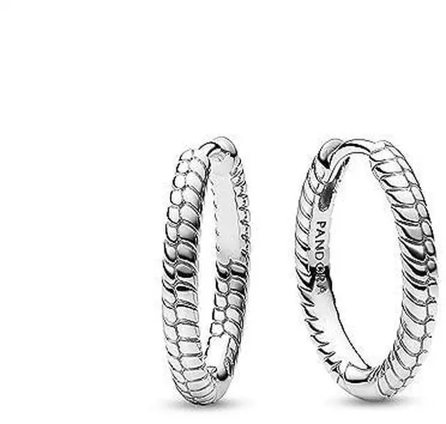 Main image of Pandora Moments Small Charm Hoop Earrings