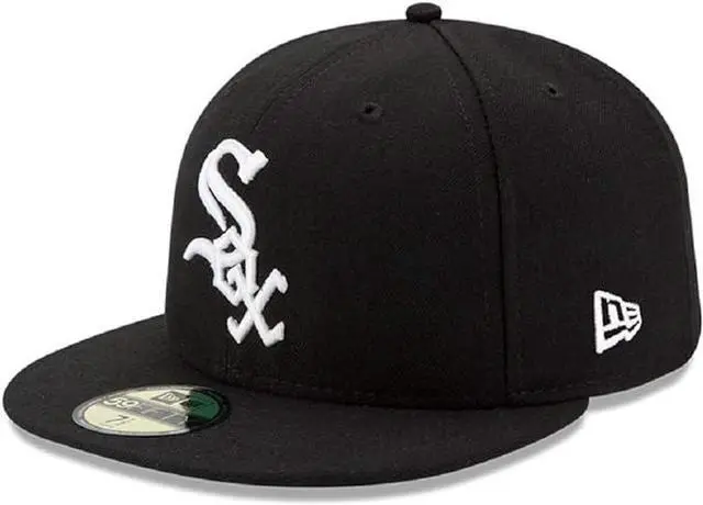 Main image of New Era MLB Chicago White Sox Wool 59Fifty Fitted Baseball Cap - Black/White
