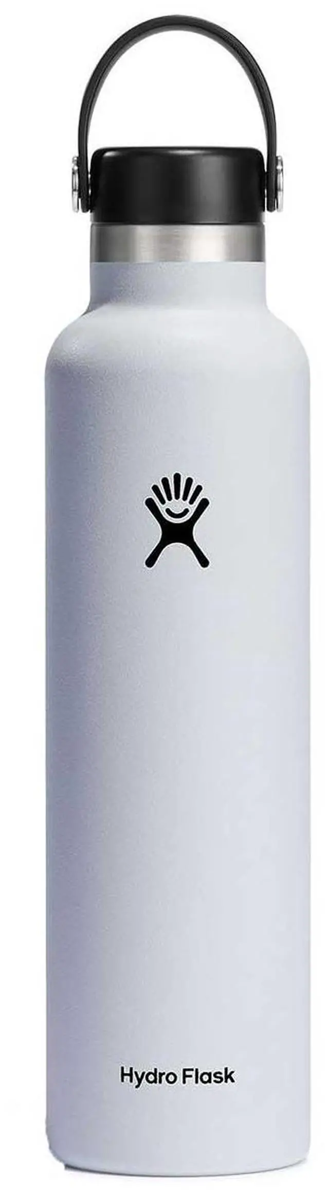 Alt view image 6 of 8 - Hydro Flask Stainless Steel 24oz Standard Mouth White Water Bottle with Flex Cap