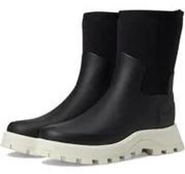 Alt view image 3 of 3 - Hunter Womens City Explorer Short Neoprene Boots - Black/Shaded white