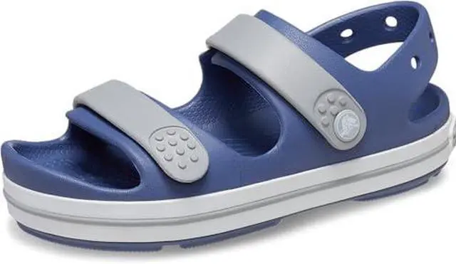 Alt view image 2 of 2 - Crocs Kids Crocband Cruiser Sandal - Bijou Blue/Light Grey