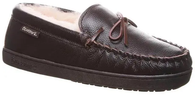 Alt view image 3 of 3 - BEARPAW Mens Mach IV Wide Leather Slippers