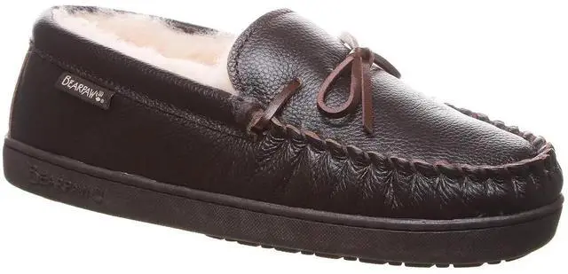Alt view image 3 of 3 - BEARPAW Mens Mach IV Leather Slippers