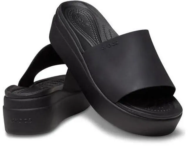 Alt view image 2 of 2 - Crocs Womens Brooklyn Slide - Black