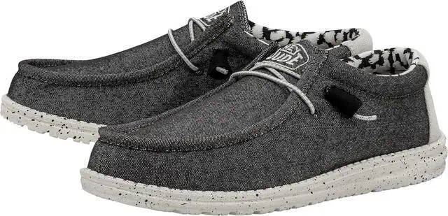 Main image of Hey Dude Mens Wally Stretch Loafer - Opal Black