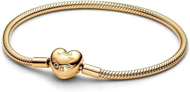 Main image of Pandora Moments Heart Clasp Snake Chain Bracelet