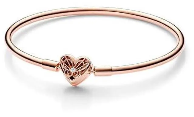 Alt view image 2 of 3 - Pandora Moments Heart & Butterfly Bangle