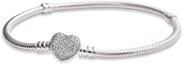 Alt view image 3 of 3 - Pandora Pave Heart Bracelet - - OEM