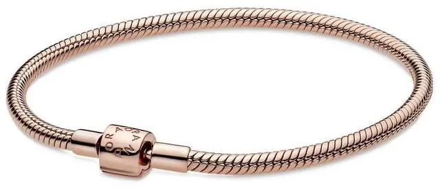 Main image of Pandora Moments Barrel Clasp Snake Chain Bracelet