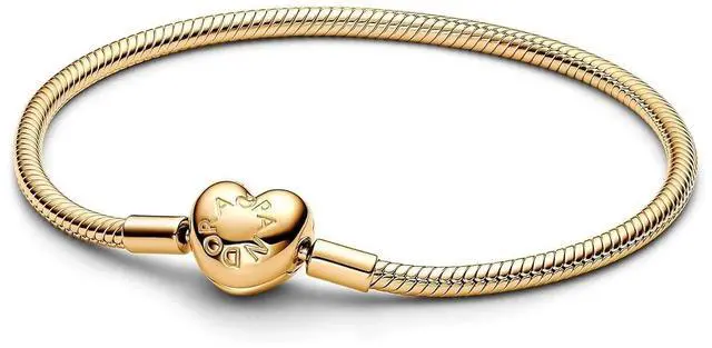 Alt view image 2 of 2 - Pandora Moments Heart Clasp Snake Chain Bracelet