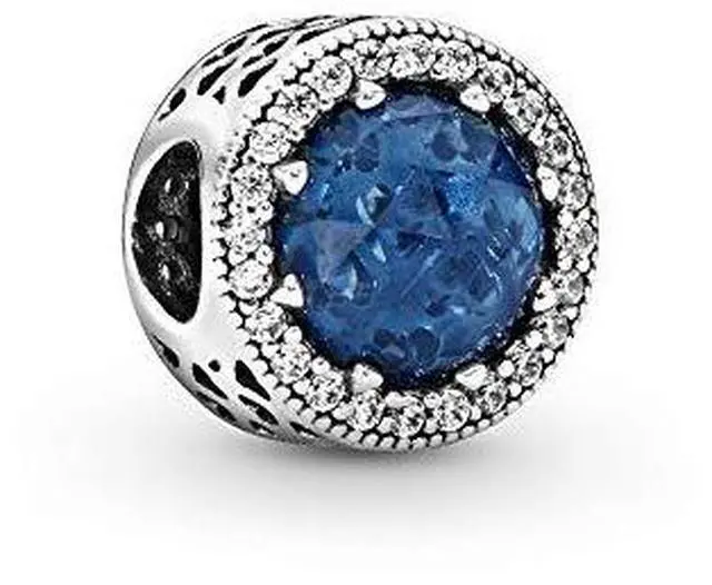 Alt view image 7 of 8 - Pandora Midnight Blue Radiant Hearts Charm - 791725NMB - OEM