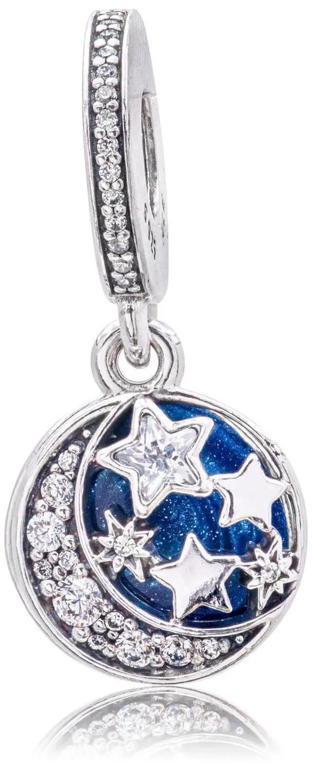 Alt view image 8 of 8 - Pandora Vintage Night Sky Pendant Charm - 791993CZ