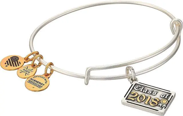 Main image of Alex And Ani Class Of 2018 Silver Charm Bangle - A18EB03TTRS