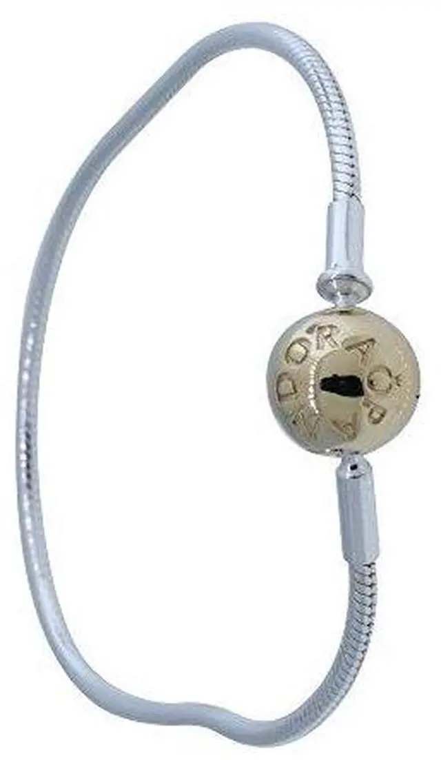 Alt view image 2 of 3 - Pandora ESSENCE COLLECTION Sterling Silver Bracelet with 14K Gold Clasp