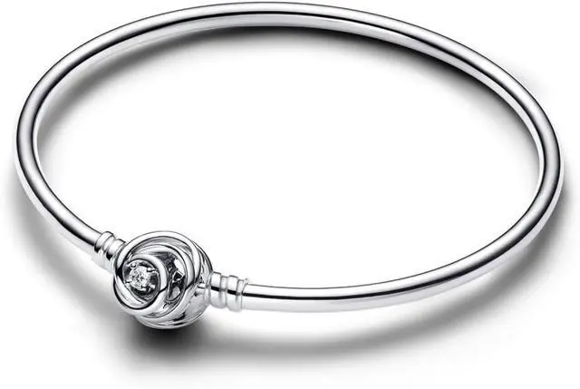 Main image of Pandora Moments Encircled Clasp Bangle