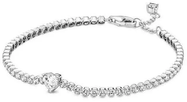 Alt view image 2 of 3 - Pandora Sparkling Heart Tennis Bracelet
