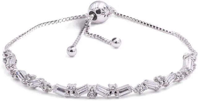 Main image of Pandora Sparkling Ice Cube Slider Tennis Bracelet