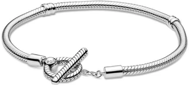 Main image of Pandora Moments T-Bar Snake Chain Bracelet