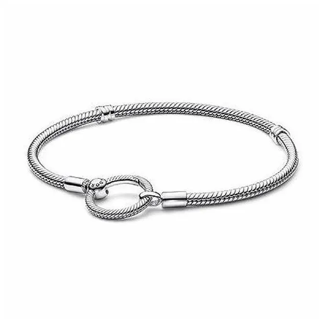 Alt view image 2 of 3 - Pandora Moments O Closure Snake Chain Bracelet