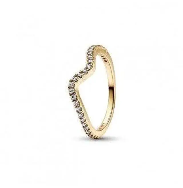 Alt view image 2 of 2 - Pandora Sparkling Wave Ring