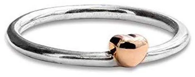 Alt view image 3 of 3 - Polished Heart Puzzle Ring