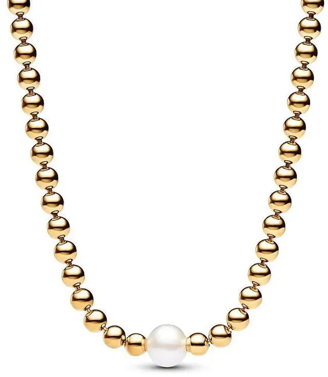 Main image of Pandora Treated Freshwater Cultured Pearl & Beads Collier Necklace