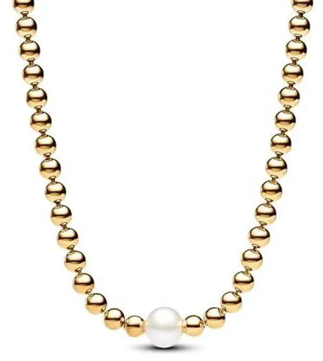 Alt view image 2 of 3 - Pandora Treated Freshwater Cultured Pearl & Beads Collier Necklace